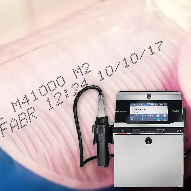 Fully automated Hitachi Inkjet machines for Cosmetics